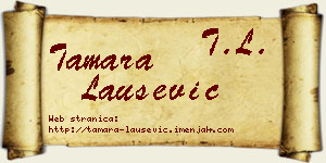 Tamara Laušević vizit kartica